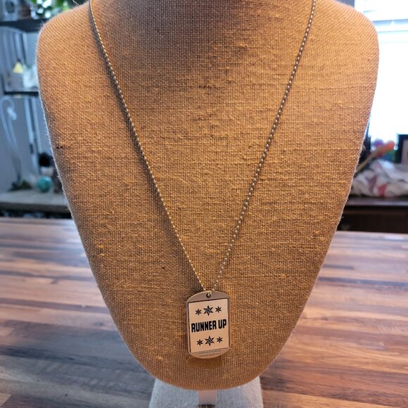 Silver Runner Up Medallion Necklace - Picture 2 of 8